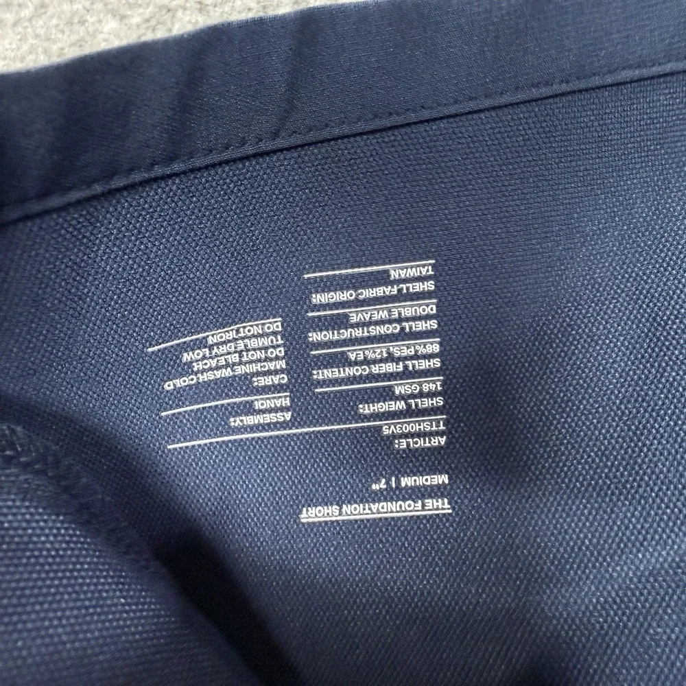 Ten Thousand Foundation Athletic Short TTSH0003V5 Mens Medium Navy Blue 7in New